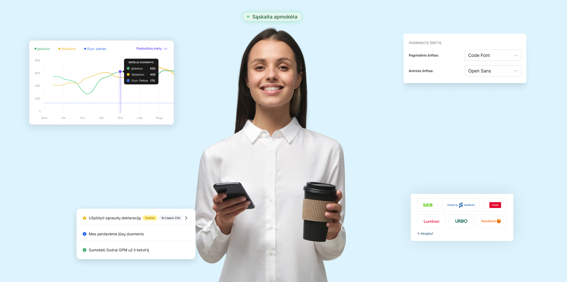 F-sąskaita atsinaujino!